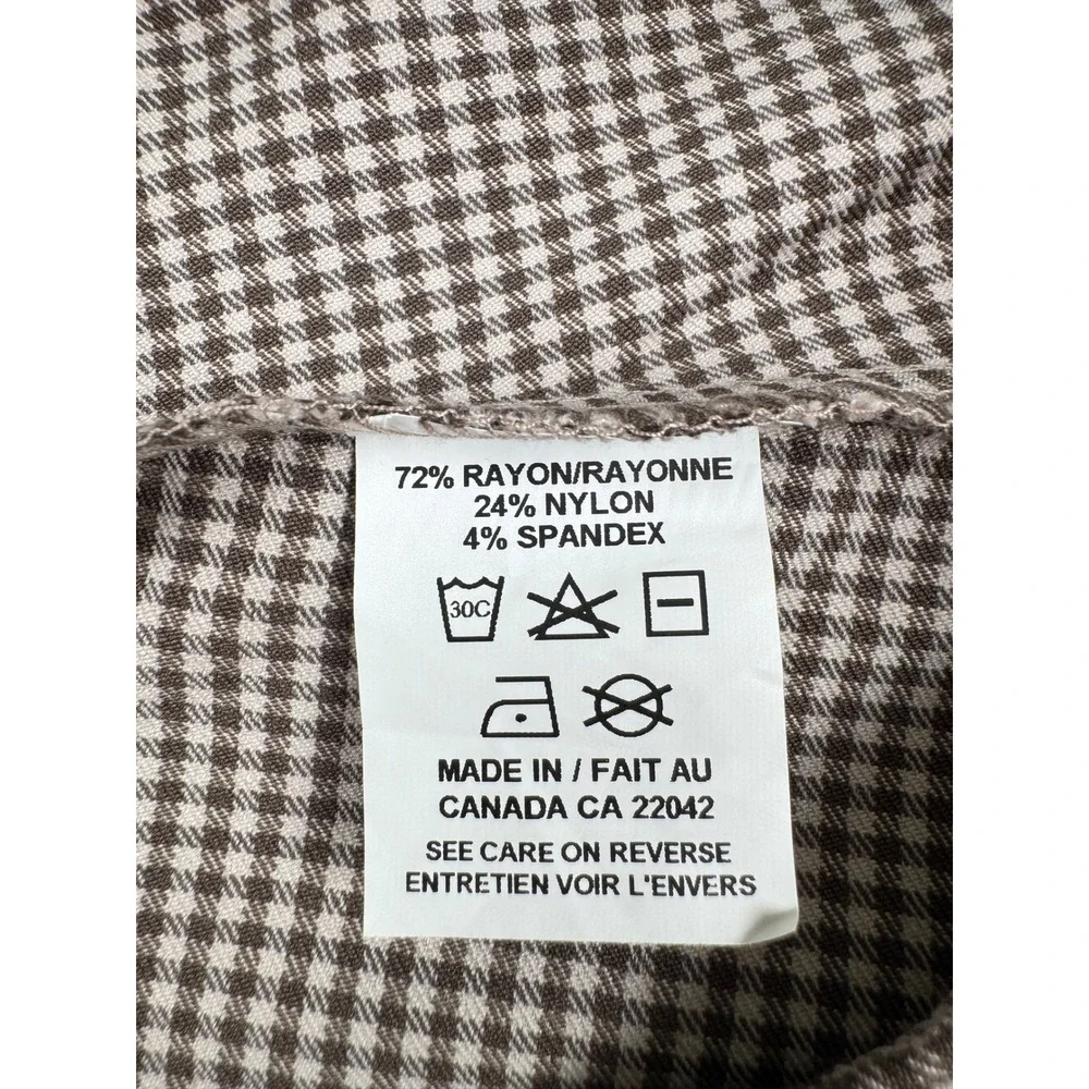 Margaret M Beatrice Faux Wrap Mini‎ Skirt Brown Large Stitch Fix
